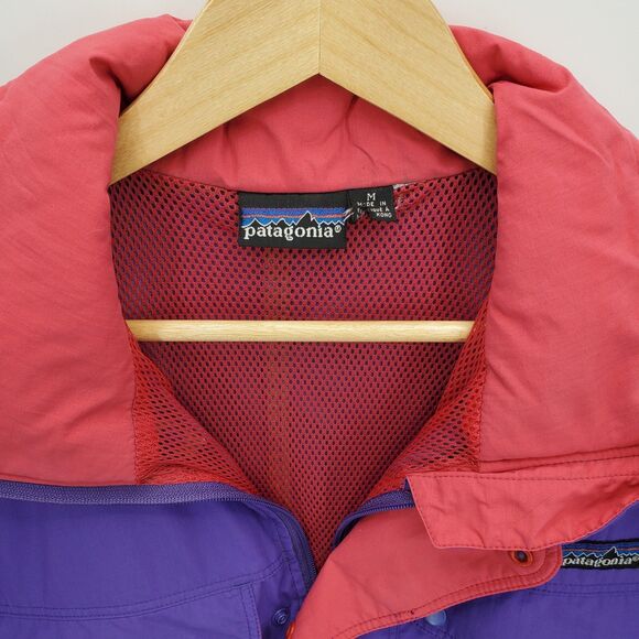Vintage Patagonia Pullover Anorak Jacket Purple Salmon Size Medium - Picture 3 of 4